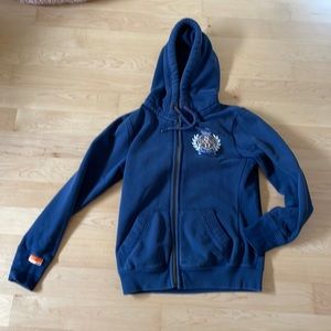 Superdry navy hoodie. Very good condition.